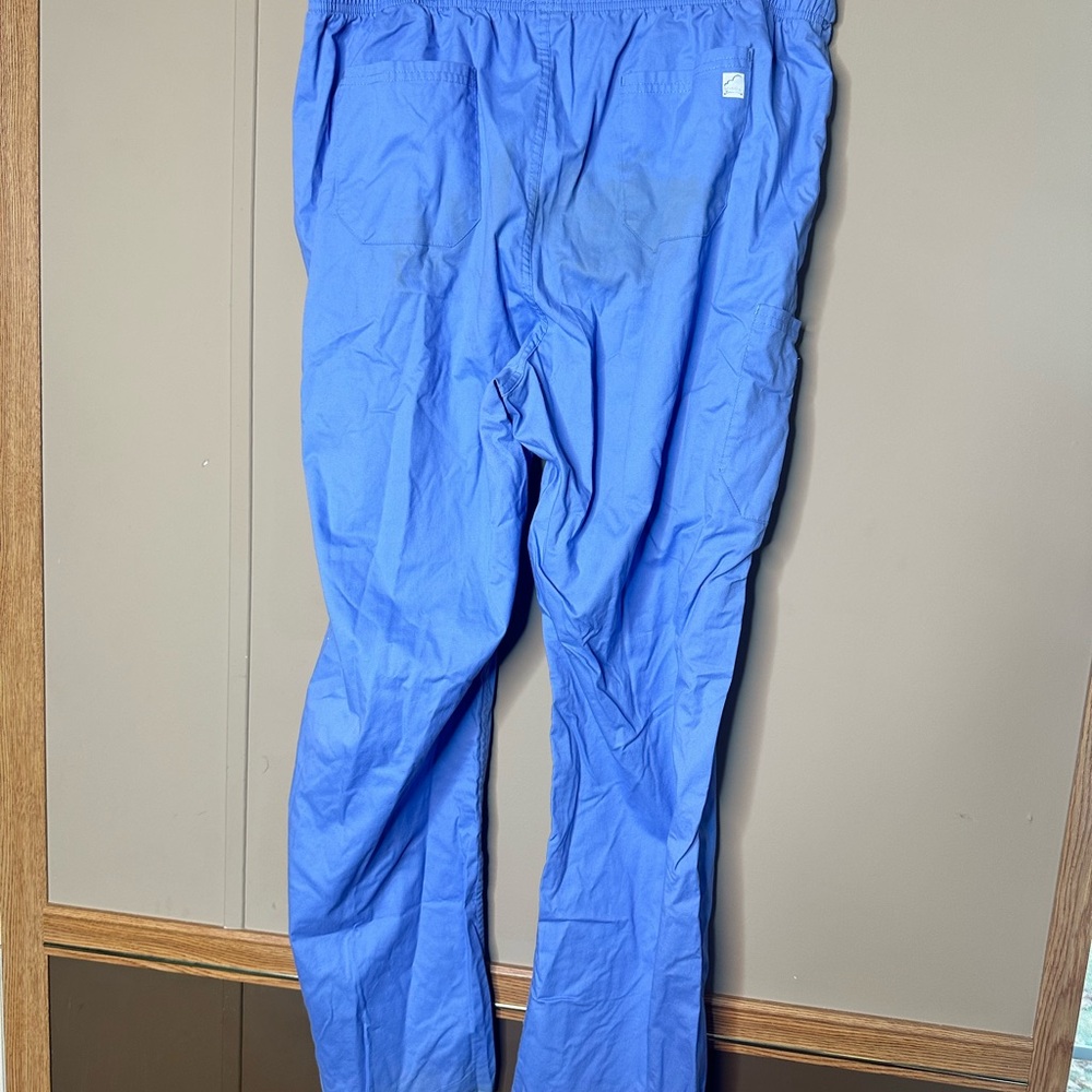 Butter Soft Blue Scrub Pants - Picture 2 of 3